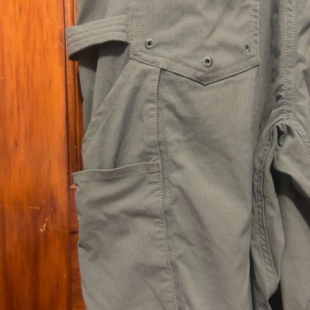 Duluth Trading Heirloom Gardening Overalls - Women’s XXS x 29 Green - Picture 6 of 8